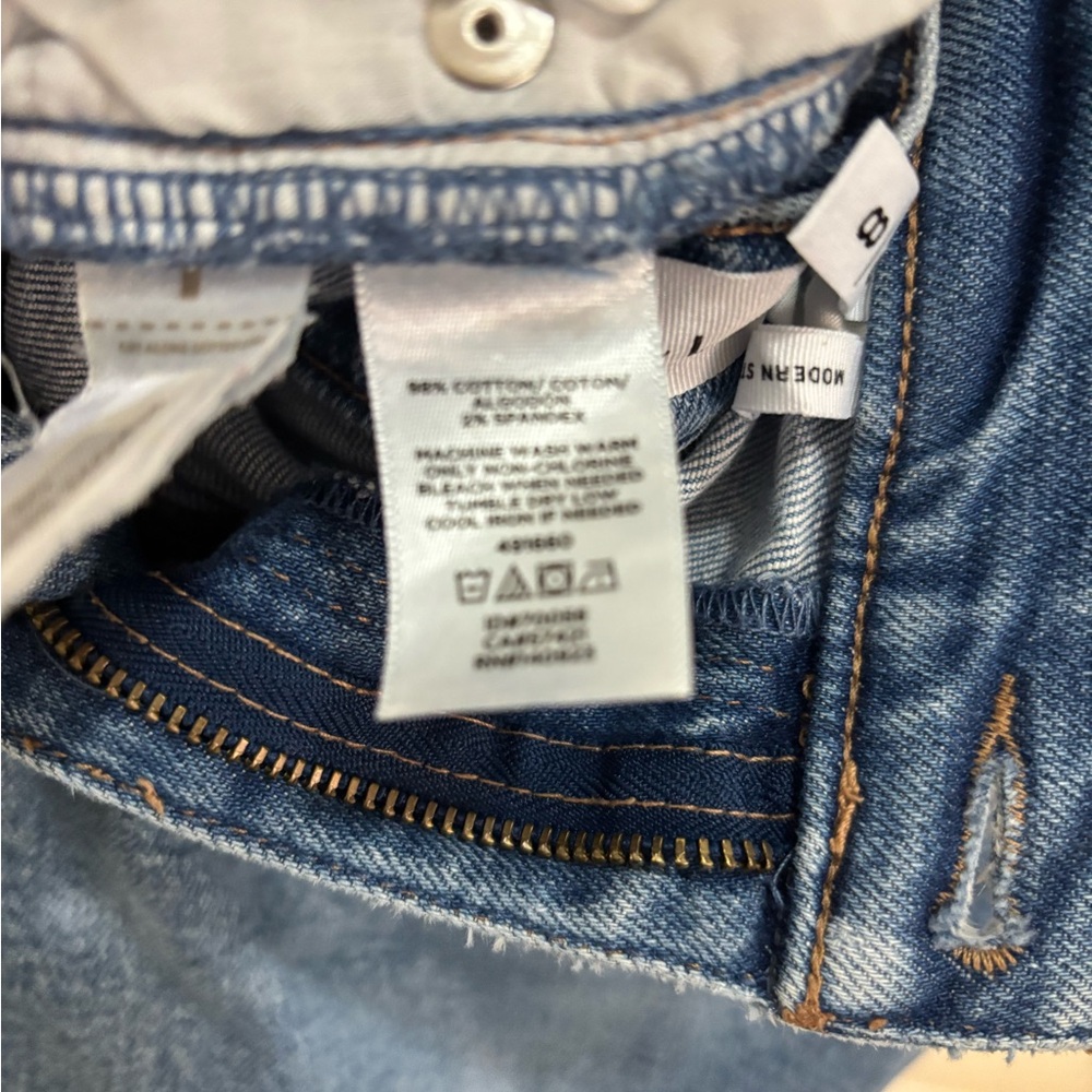 LOFT Modern Fit Medium Wash Straight Leg Jeans - Picture 4 of 7